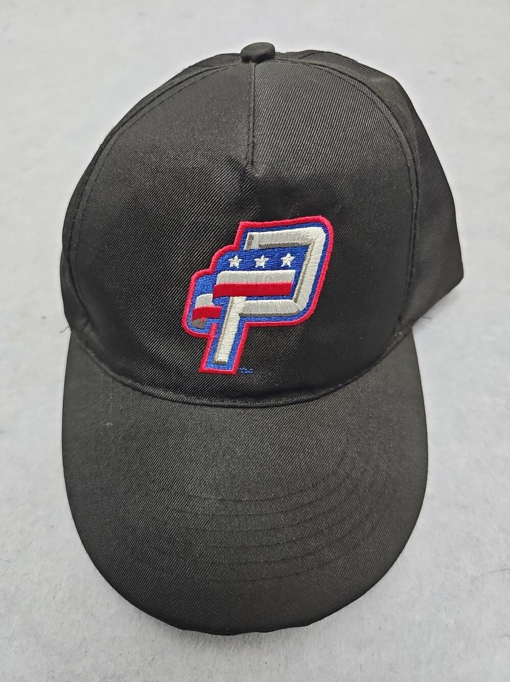POTOMAC NATIONALS BLACK ADJUSTABLE CAP HAT Embroidered Logo